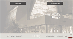 Desktop Screenshot of grandcafehorta.be